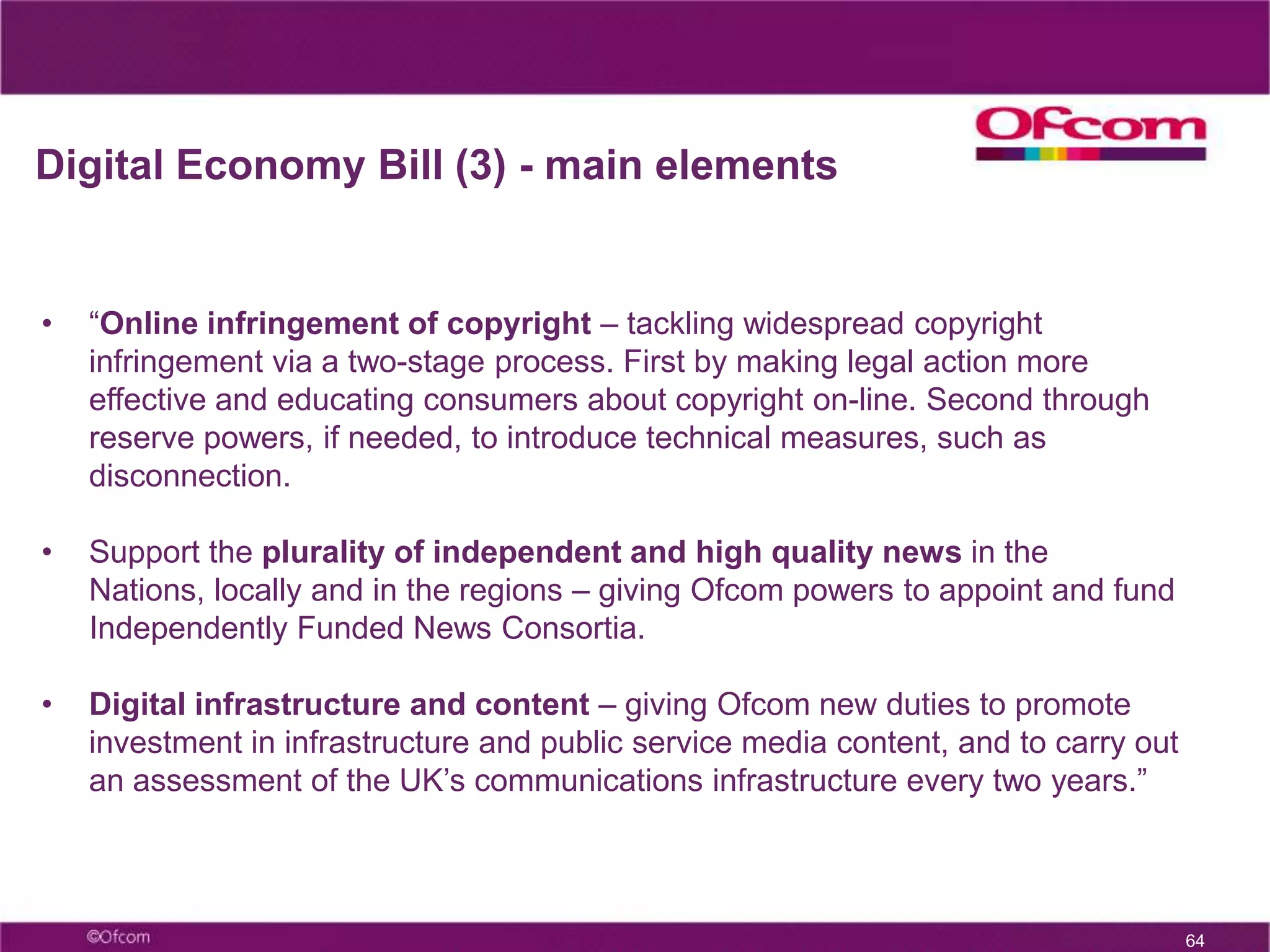 39PSBs face declining income as well as audiencesIncreased competition for advertising revenue from other TV channels and internet2007 TV advertising1993 TV advertisingOther channelsOtherchannelsChannel 4ITV1ITV1Channel 4