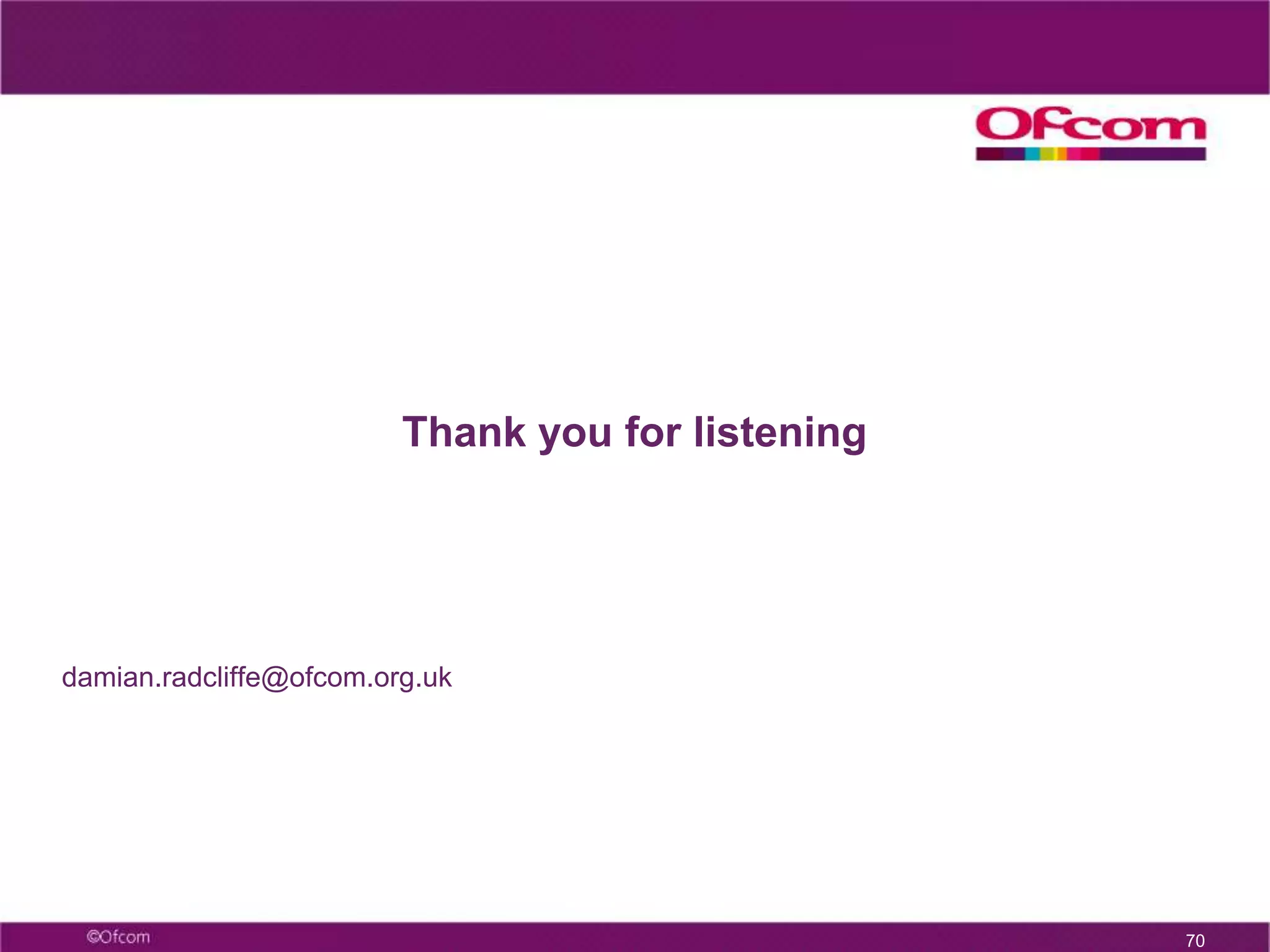 Licence national and local analogue and community radio stations