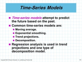 Trend Projection Model Slides for ch05 | PDF