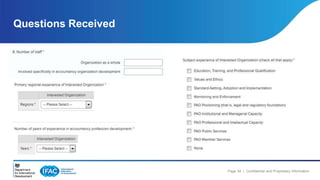 Page 34 | Confidential and Proprietary Information 
Questions Received 
 