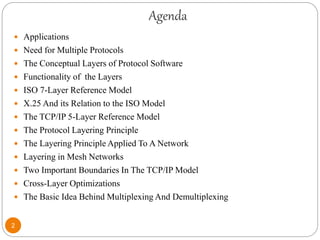 Slides for protocol layering and network applications | PPTX