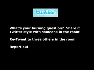   To identify an experiment Agenda8:30-8:45  Introduction and Ice Breaker8:45-9:05Strategy Primer9:05-9:45Small Groups To Play The Game9:45-10:15Report Out10:15-10:30ReflectionHashtag: #EPIPNotes: http://bethkanter.wikispaces.com/EPIPAgenda