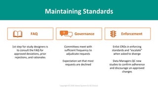 Best practices for implementing and maintaining successful standards | PPTX
