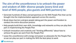 NHS People Plan implementation unconference