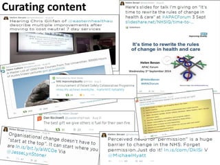 Curating content 
 