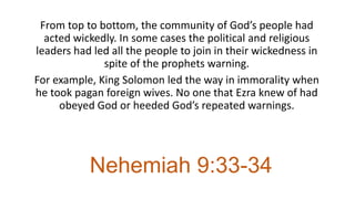Study Slides For Nehemiah 9