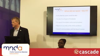 Photos from MND Association Presentation at the CIPD HR Software Show