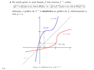 Funções invertíveis: aplicação injetora, gráfico | PDF
