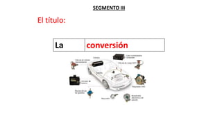 SEGMENTO III
El título:
La conversión
 