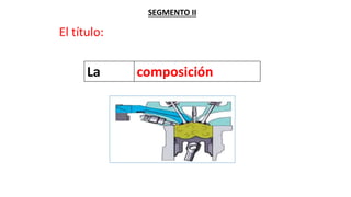 SEGMENTO II
El título:
La composición
 