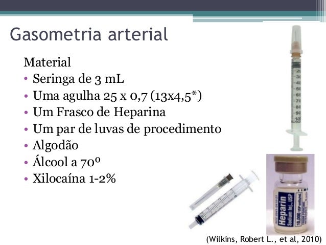Exame de sangue gasometria arterial