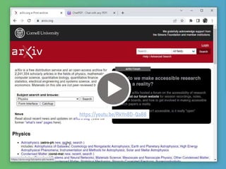 Let's talk about GPT: A crash course in Generative AI for researchers - @steven2358 57
https://youtu.be/RkYn8D-Qa88
 