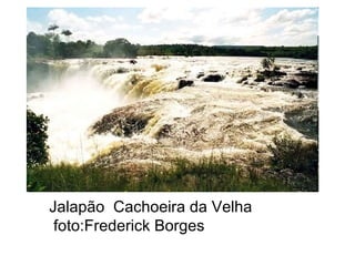 Jalapão Cachoeira da Velha
foto:Frederick Borges
 