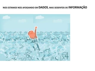 NOS ESTAMOS NOS AFOGANDO EM DADOS, MAS SEDENTOS DE INFORMAÇÃO
 