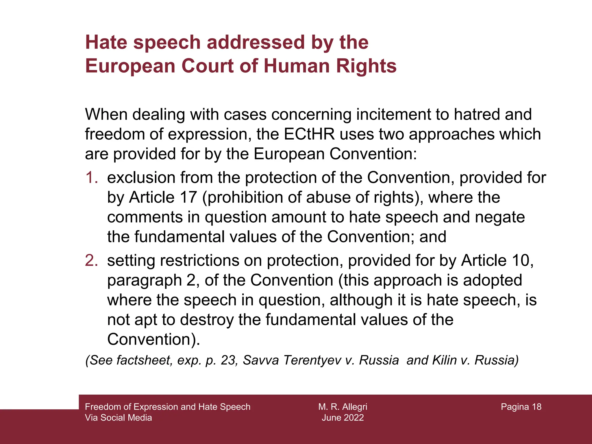 Freedom of Expression and Hate Speech Via Social Media.pptx