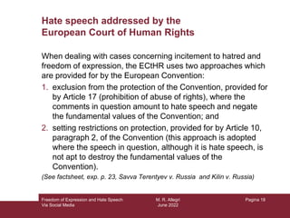Freedom of Expression and Hate Speech Via Social Media.pptx