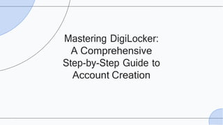 Digilocker Username Example How To Create A DigiLocker Account: Step-by-Step Complete Guide | PDF