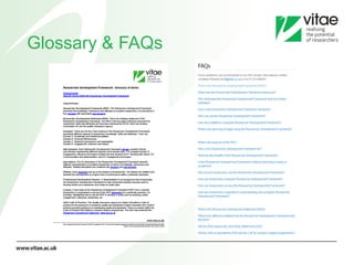 Glossary & FAQs 