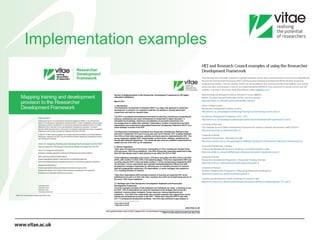 Implementation examples 