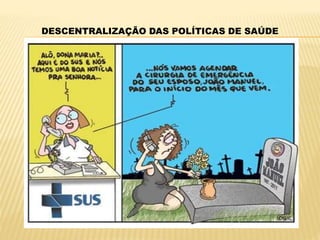 DESCENTRALIZAÇÃO DAS POLÍTICAS DE SAÚDE
 