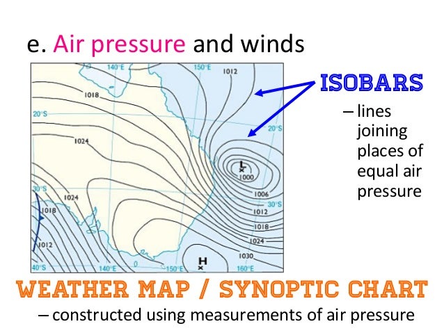 A Line On A Weather Map Joining Points With Equal Atmospheric Pressure