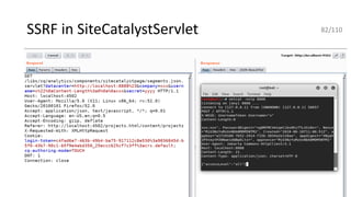SSRF in SiteCatalystServlet 82/110
 