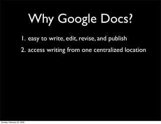 Google Apps to Engage Reading & Writing