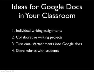 Google Apps to Engage Reading & Writing