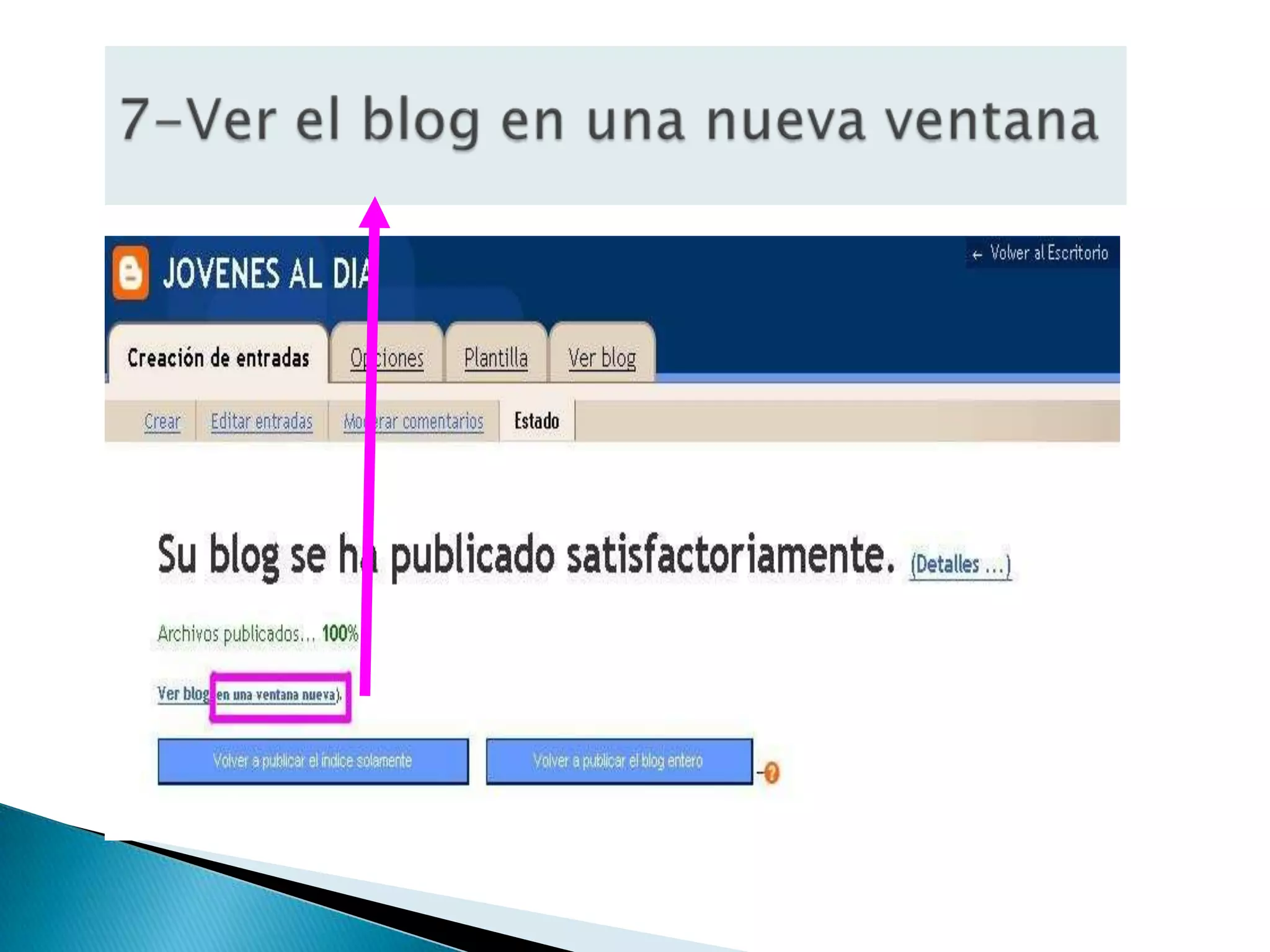7-Ver el blog en una nueva ventana