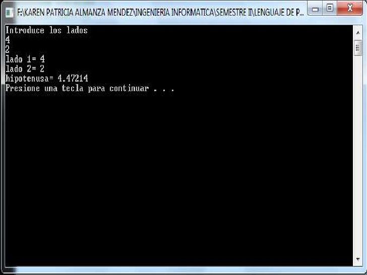 PROGRAMAS EN DEV C++