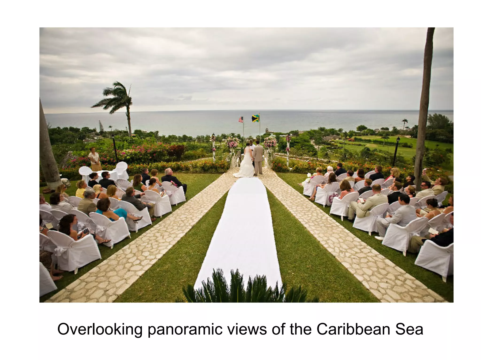 Overlooking panoramic views of the Caribbean Sea
 