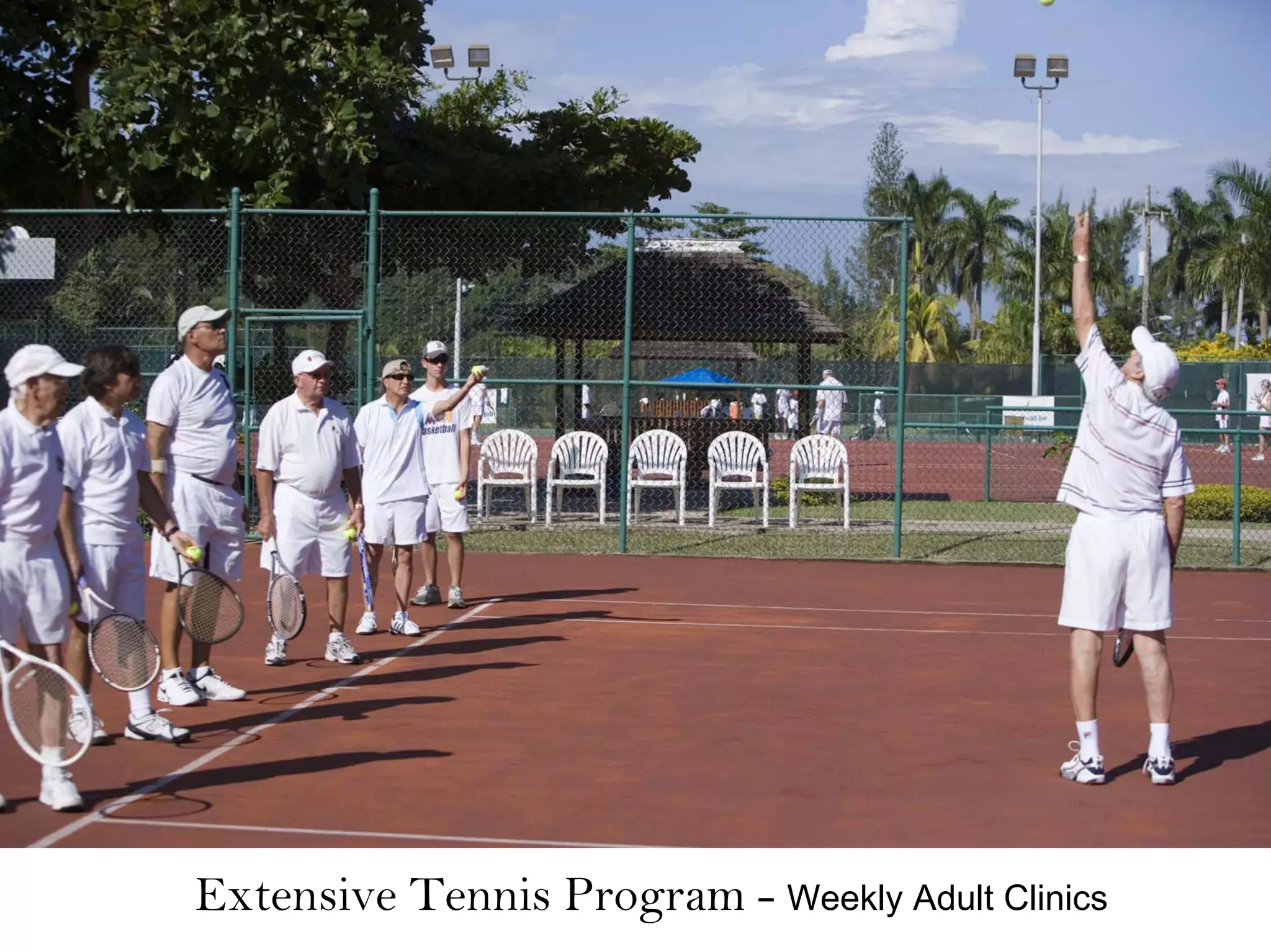 Extensive Tennis Program - Weekly Adult Clinics
 