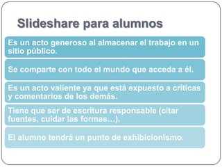 Slideshare para alumnos