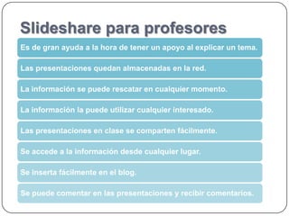 Slideshare para profesores