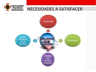 NECESIDADES A SATISFACER 