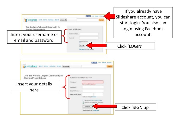 slideshare account