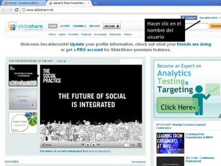 Hacer clic en el nombre del usuario