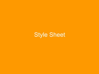 Style Sheet 
