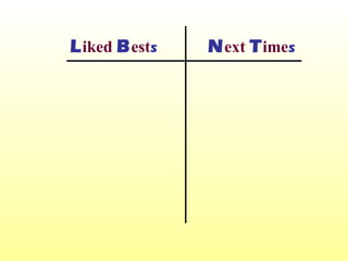 L iked  B est s N ext  T ime s 