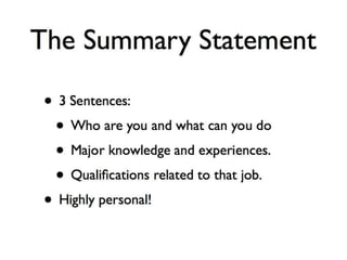 Cover Letters, Résumés, and Everything Else