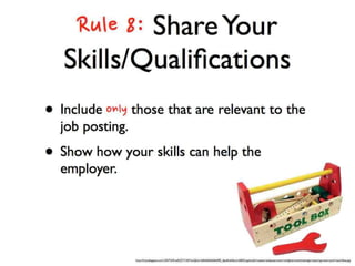 Cover Letters, Résumés, and Everything Else