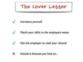 Cover Letters, Résumés, and Everything Else