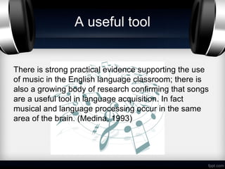 Using Songs in the English Classroom | PPT