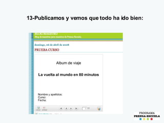 13-Publicamos y vemos que todo ha ido bien: 