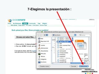 7-Elegimos la presentaci ón  : 