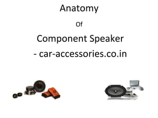 Anatomy
          Of

 Component Speaker
- car-accessories.co.in
 