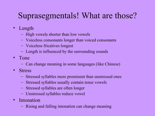 Language Suprasegmentals Slideshare | PPT
