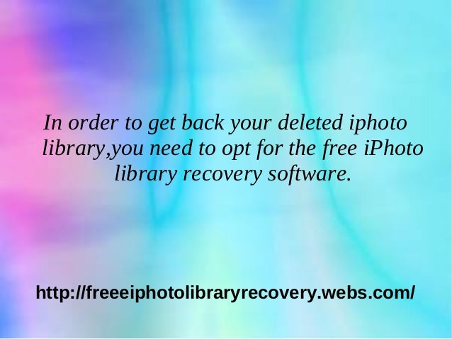 restoring iphoto library restoring iphoto library