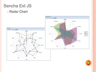 Sencha Ext JS
 - Rader Chart
 