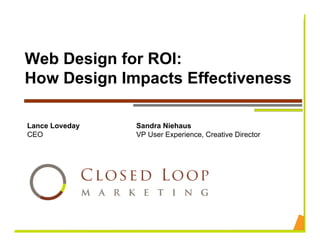 Web Design For ROI
